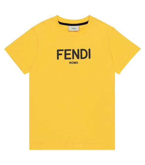 Logo cotton T-shirt | Fendi Kids