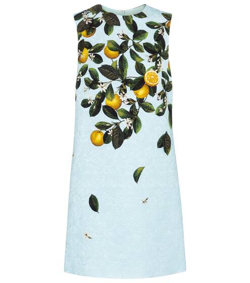 프린트 클로케 미니 드레스 | Oscar de la Renta