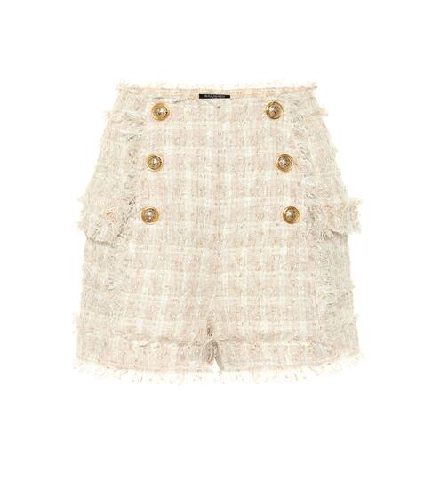 Bouclé tweed shorts | Balmain