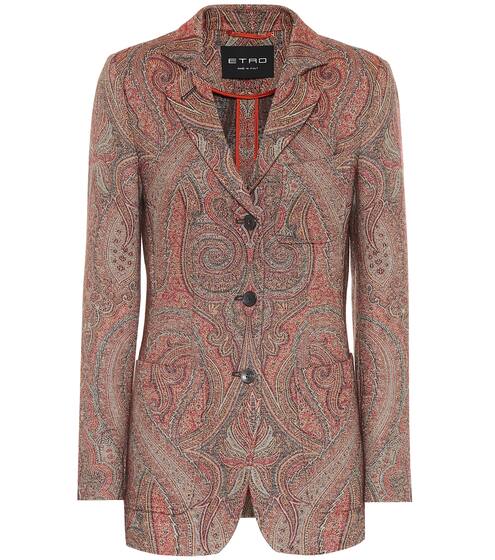 Paisley wool and silk jacquard blazer | Etro