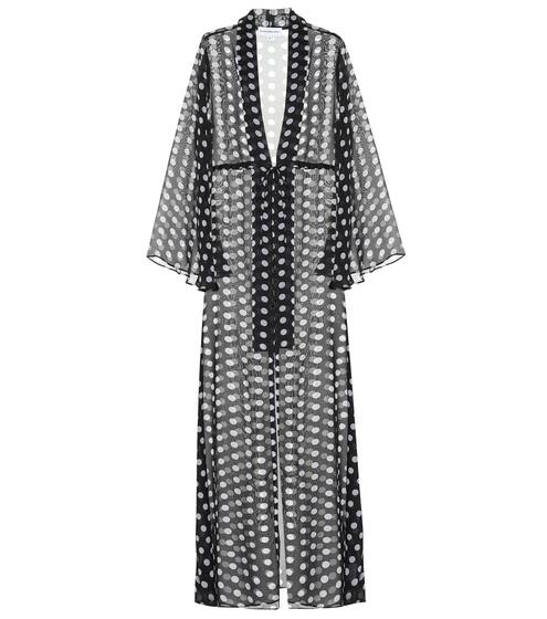 Caftano Betty a pois in chiffon | Alexandra Miro