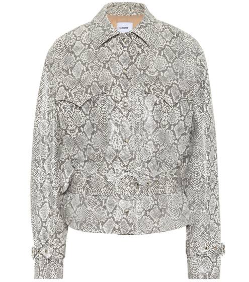 Exclusive to Mytheresa – Iana faux snakeskin jacket | Nanushka