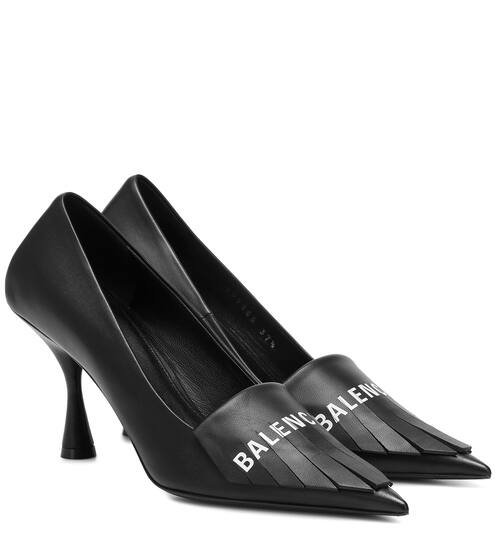 Knife fringed leather pumps | Balenciaga