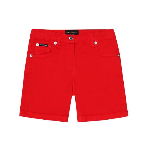 Stretch-cotton shorts | Dolce & Gabbana Kids