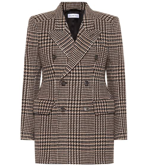 Karierter Blazer aus Wolle | Balenciaga