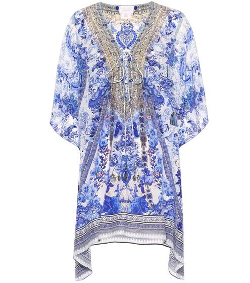 Printed silk kaftan | Camilla