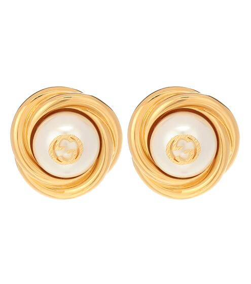 Interlocking G clip-on earrings | Gucci
