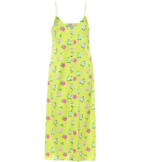 Hailey floral silk-satin slip dress | Bernadette