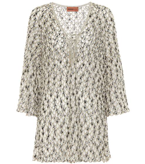 Metallic crochet kaftan | Missoni Mare