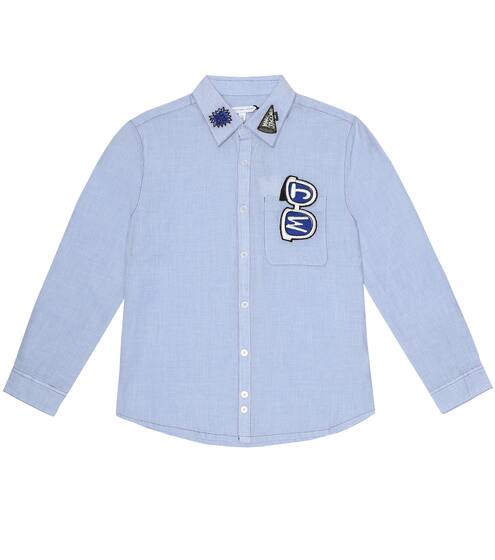 Appliquéd cotton shirt | Little Marc Jacobs
