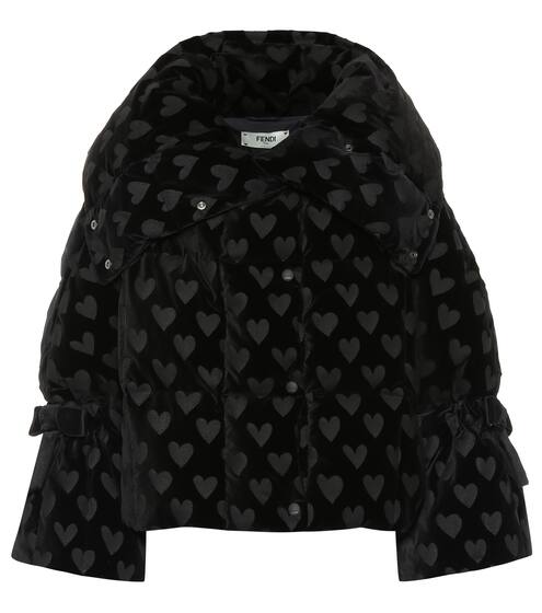 Velvet down jacket | Fendi