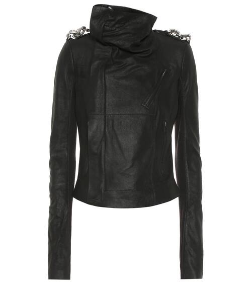 Embellished Biker leather jacket | Rick Owens