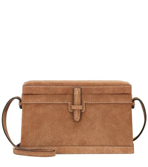 Exclusive to Mytheresa – The Square Trunk suede shoulder bag | Hunting Season