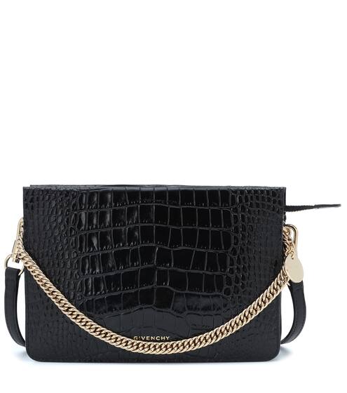 Cross3 croc-effect leather crossbody bag | Givenchy