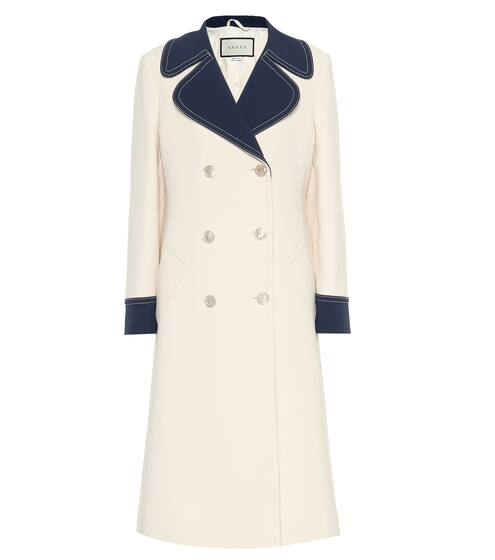Double-breasted wool coat | Gucci