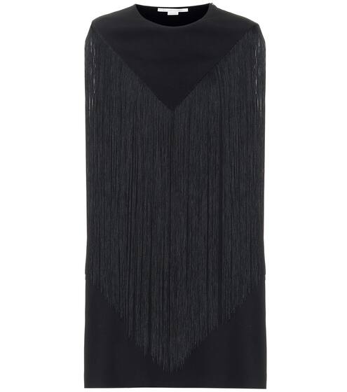 Fringed cady minidress | Stella McCartney