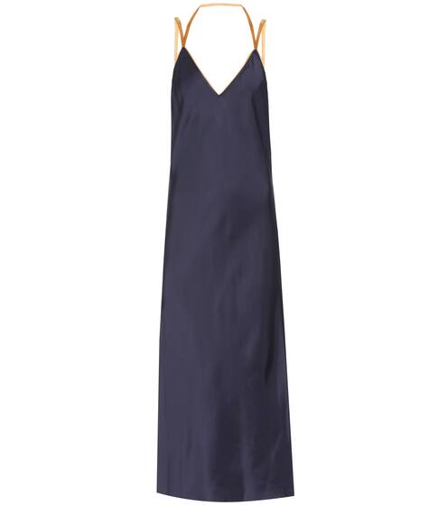 Satin maxi dress | Helmut Lang