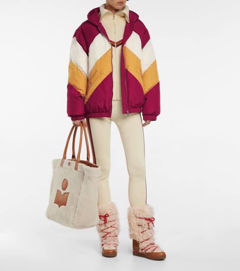 Exclusive to Mytheresa – Bacelia colorblocked puffer jacket | Isabel Marant
