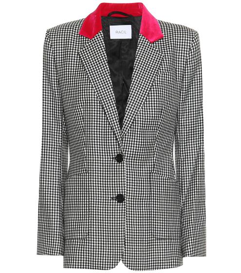 John gingham wool blazer | Racil