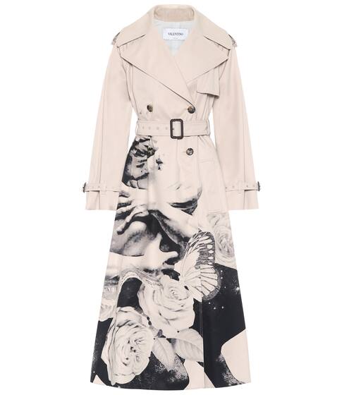 Printed cotton trench coat | Valentino