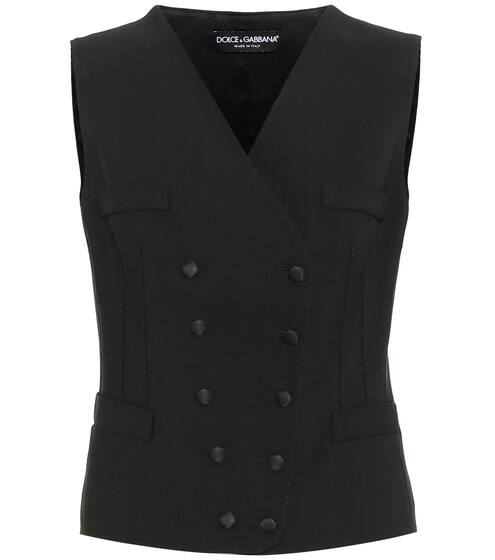 Wool and silk-blend vest | Dolce & Gabbana