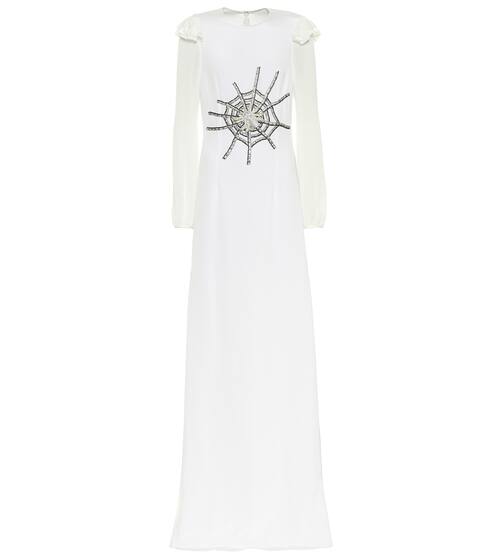 Abito in seta con perline e cristalli | Rodarte