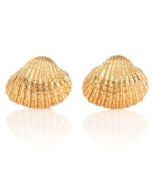 أقراط من النحاس المطلي بالذهب عيار 22 قيراط | TOHUM Design