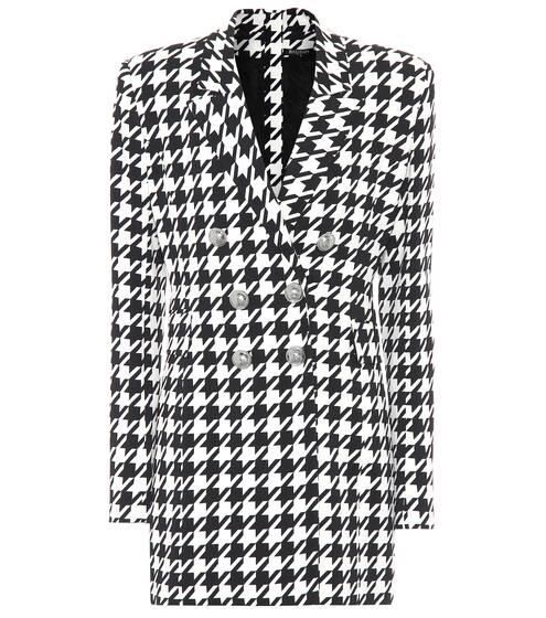 Houndstooth blazer minidress | Balmain