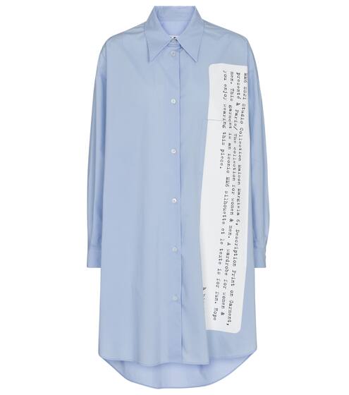 Printed cotton poplin shirt | MM6 Maison Margiela