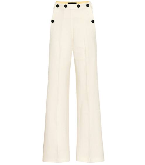 Palmetto wool-crêpe flared pants | Roland Mouret