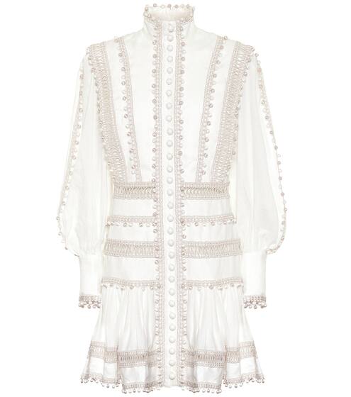 Super Eight linen minidress | Zimmermann