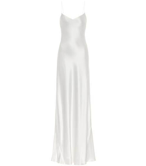 Malibu satin maxi bridal dress | Galvan