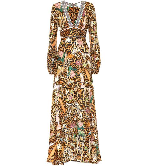 Leopard-print silk maxi dress | Camilla