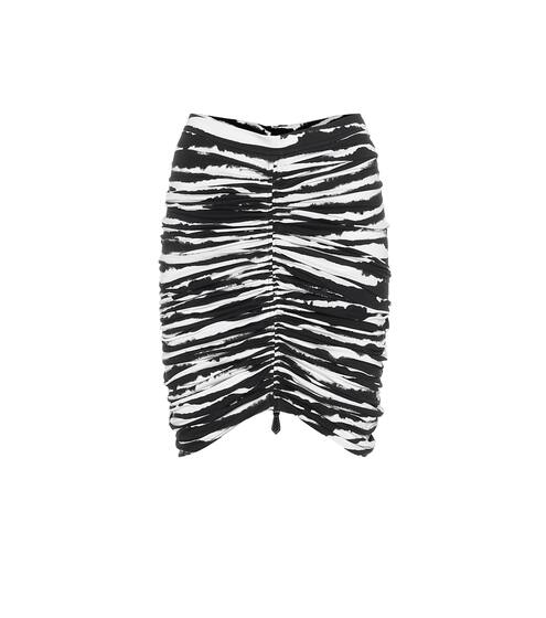 Zebra-print stretch-cotton skirt | Burberry