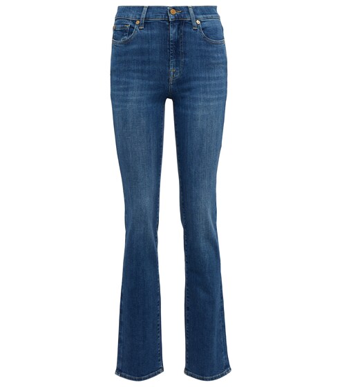Slim Illusion mid-rise straight jeans | 7 For All Mankind