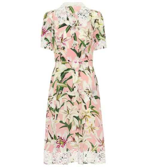 Floral cady midi dress | Dolce & Gabbana