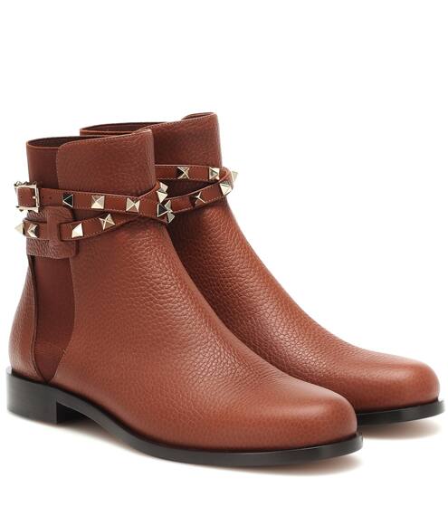 Valentino Garavani Rockstud leather ankle boots | Valentino