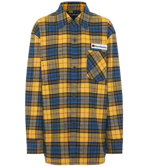 Checked cotton-flannel shirt | Acne Studios