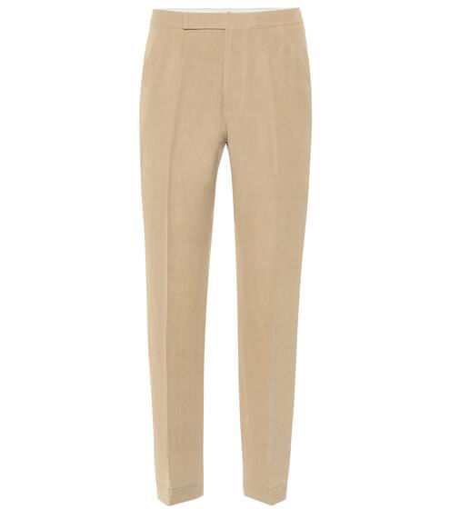 Summer linen-blend straight pants | Golden Goose Deluxe Brand