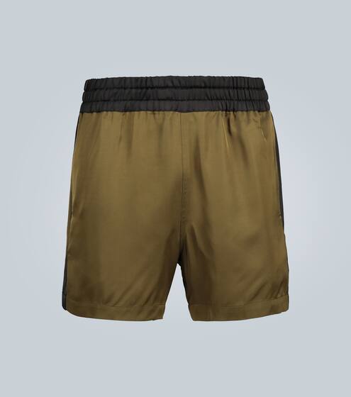 Contrast paneled shorts | Dries Van Noten