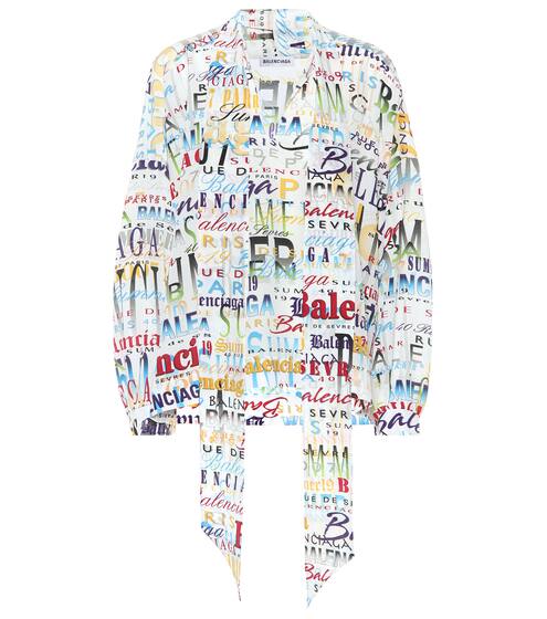 Printed silk blouse | Balenciaga