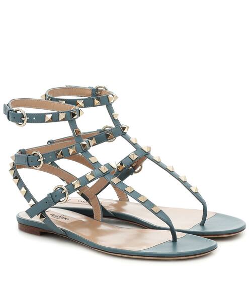 Valentino Garavani Rockstud leather sandals | Valentino