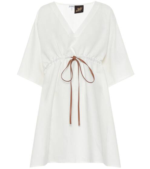 Paula's Ibiza linen-blend kaftan | Loewe
