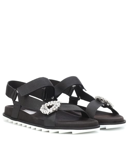 Crystal-embellished sandals | Roger Vivier