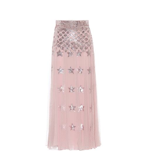 Starlet sequined tulle maxi skirt | Temperley London