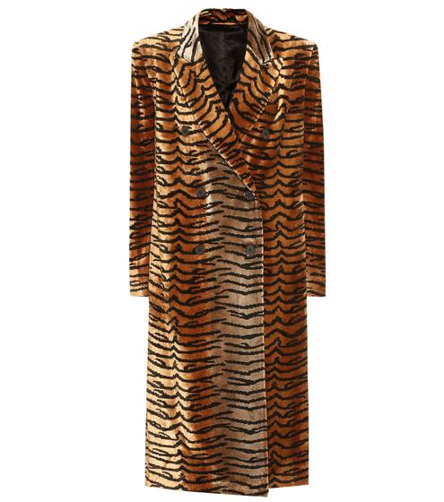 Tiger-print velvet coat | The Attico