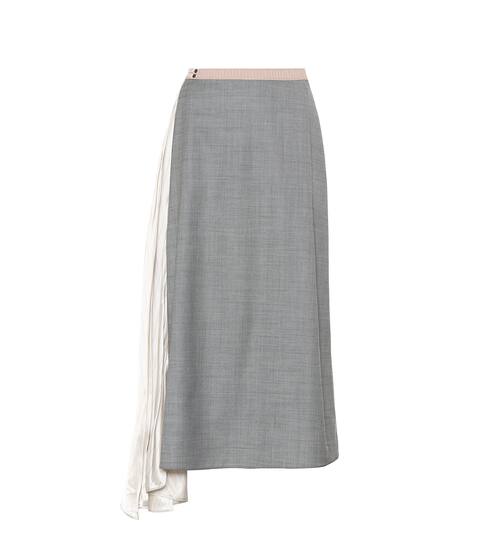 Wool and silk skirt | Prada