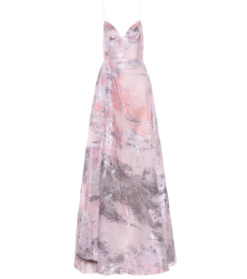 Lauren metallic organza gown | Alex Perry