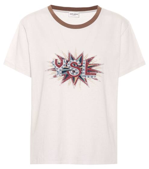 Printed cotton T-shirt | Saint Laurent