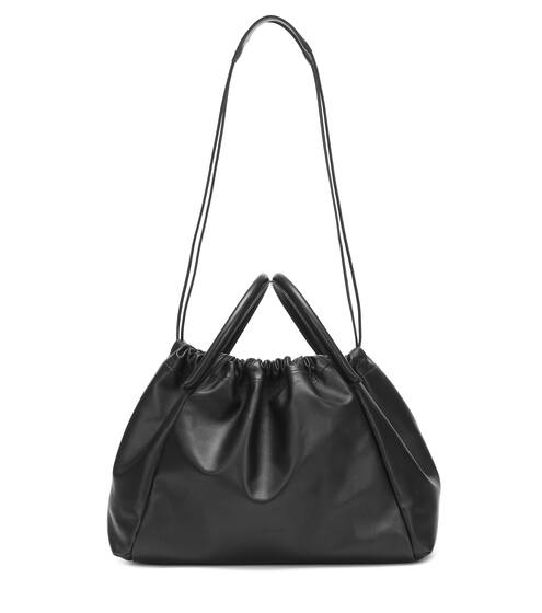 Leather shoulder bag | Jil Sander